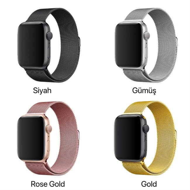 Apple Watch Uyumlu Metal Kordon