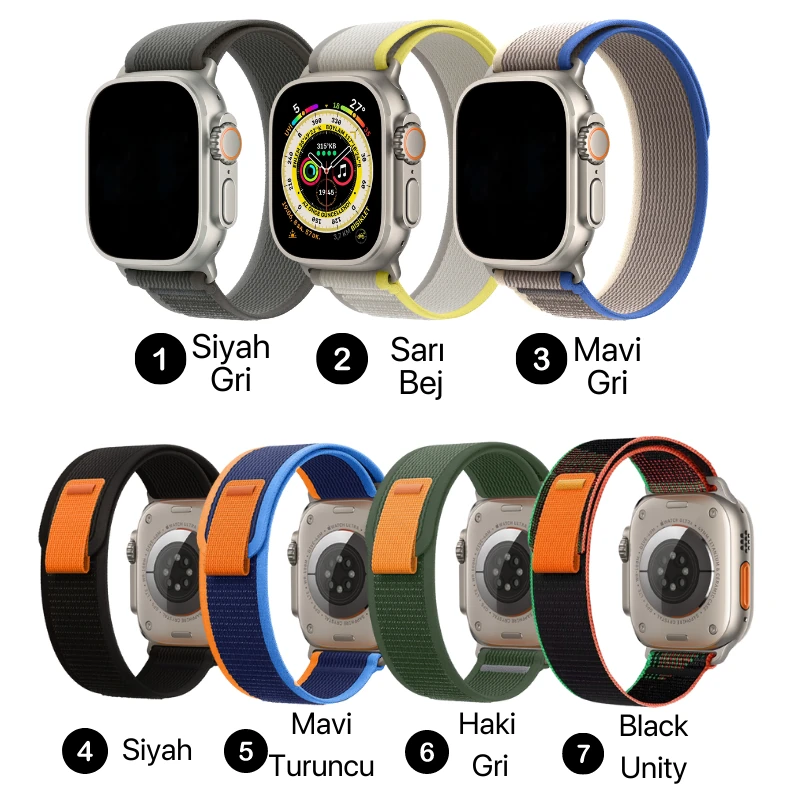 Apple Watch Uyumlu Trail Loop Kordonlar