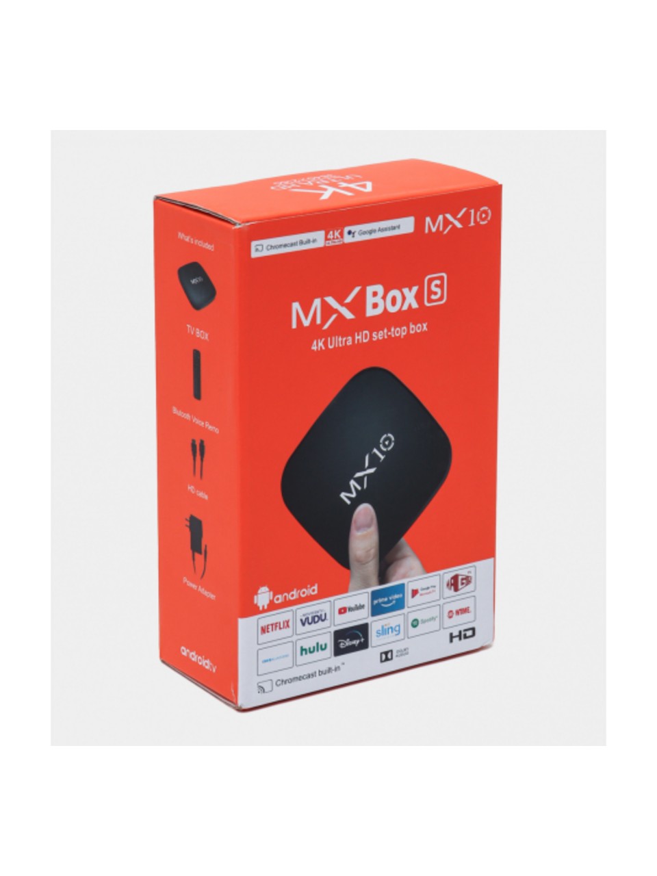 MX Box Android Tv Smart Box MX10 Kablolu-Kablosuz Tv Quad Core Cpu 4K Tv Box