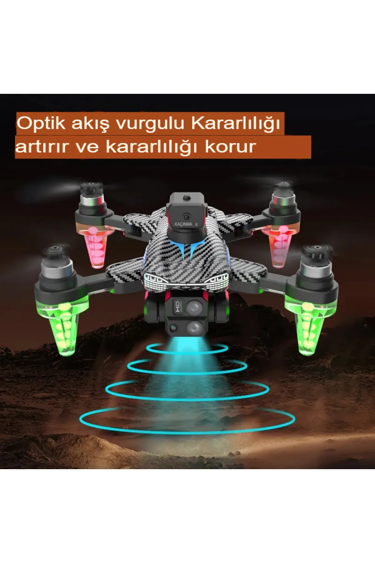 C19S Akıllı Engel Tanıma ve Renkli Işıklandırmalı Profesyonel Drone! ✨